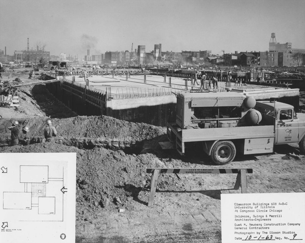 Miniature of Construction of Classroom Buildings, University of Illinois at Chicago Circle