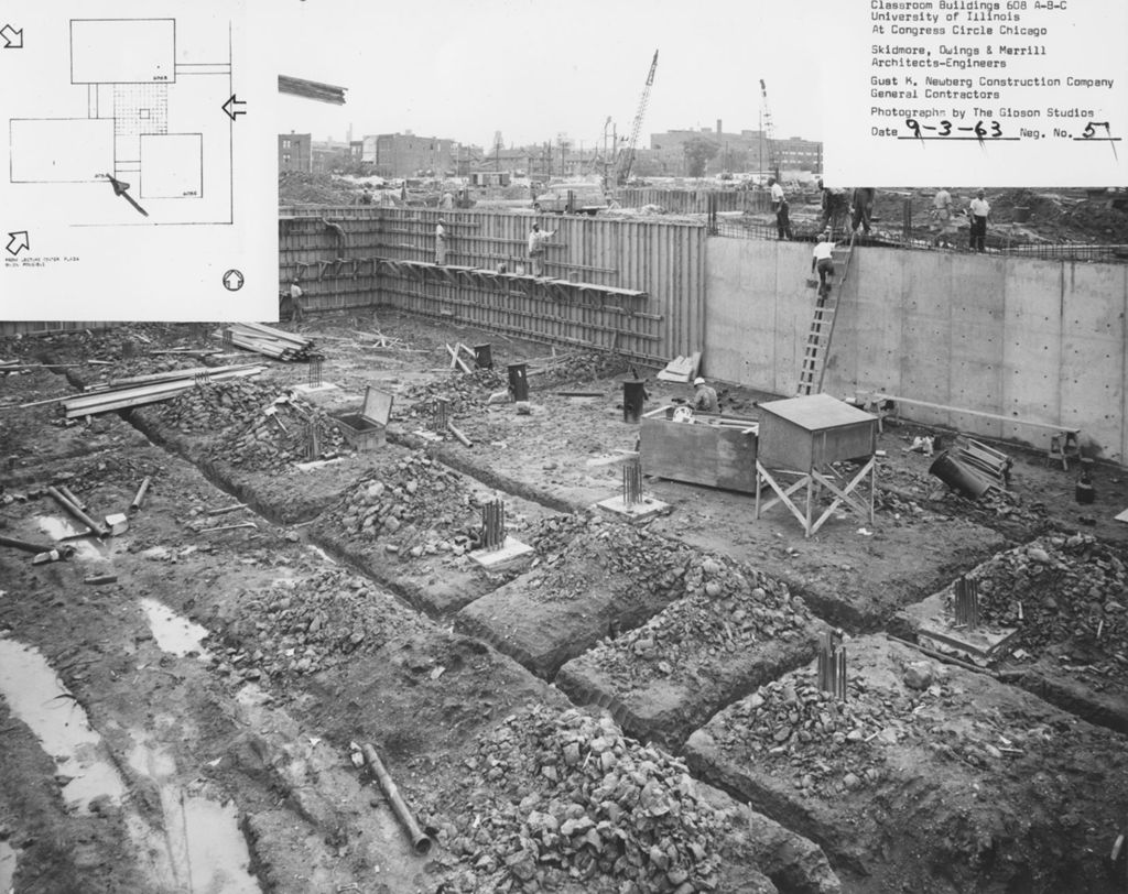 Construction of Classroom Buildings, University of Illinois at Chicago Circle