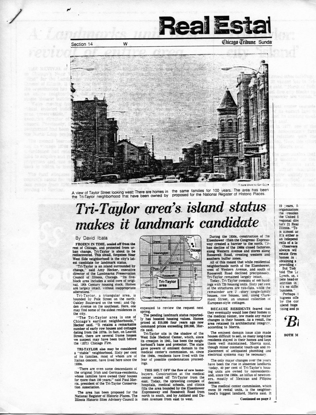 Miniature of Tri-Taylor area: Chicago Tribune article