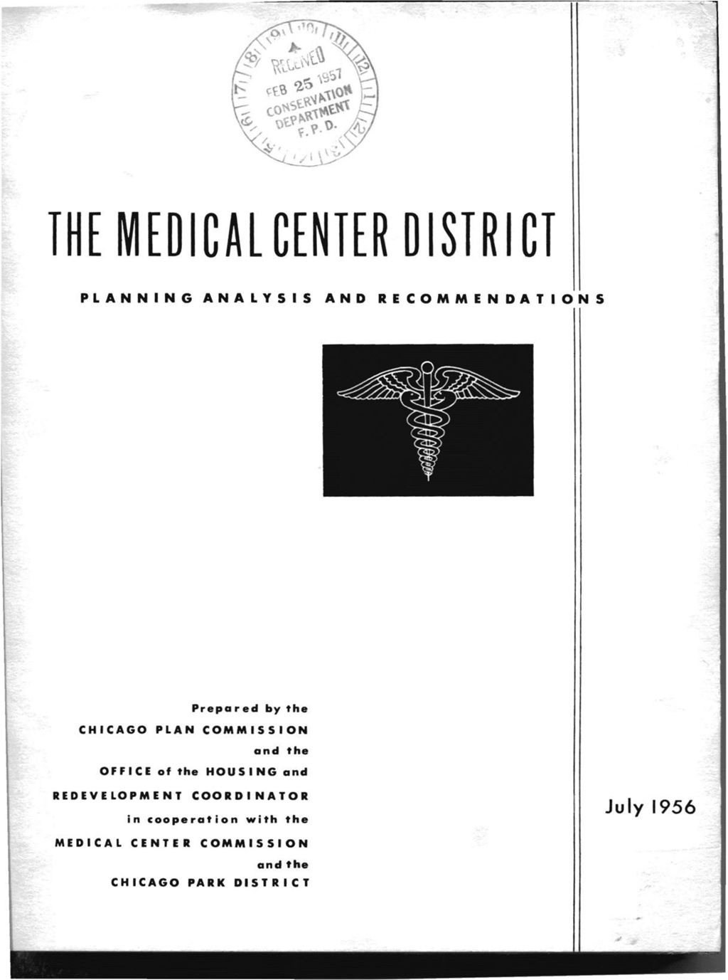 Miniature of "The Medical Center District--Planning Analysis and Recommendations"