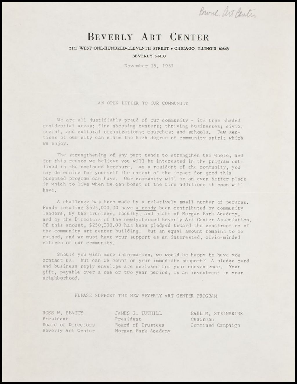 Miniature of Beverly Art Center, 1967-1969 (Folder 6)