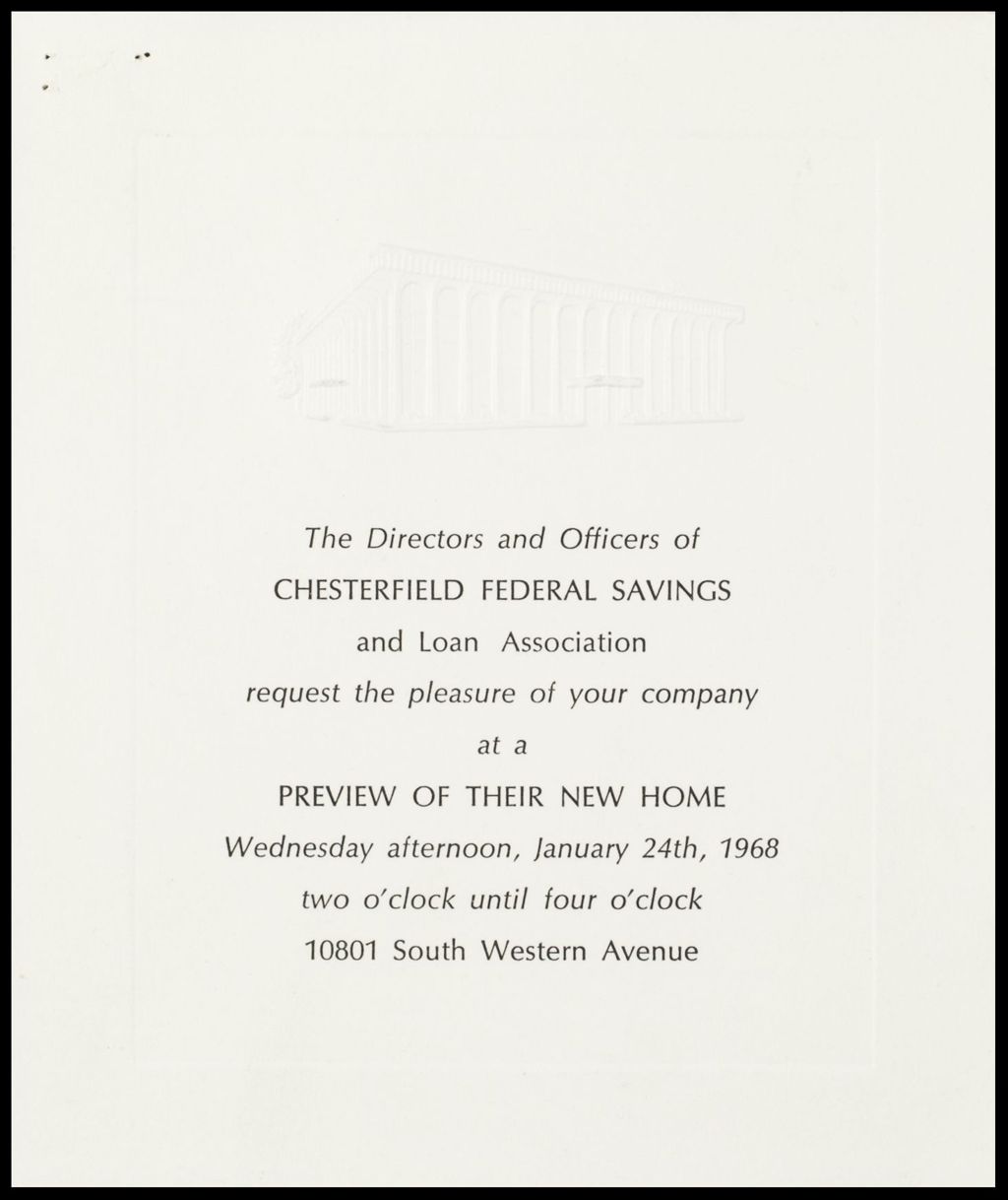 Miniature of Chesterfield Savings & Loan (Folder 31)