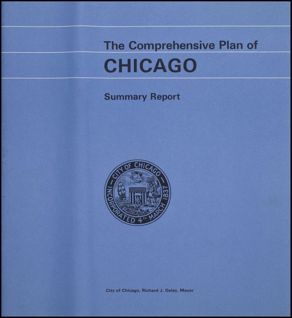 Miniature of "The Comprehensive Plan of Chicago - Summary Report" (Folder 32)