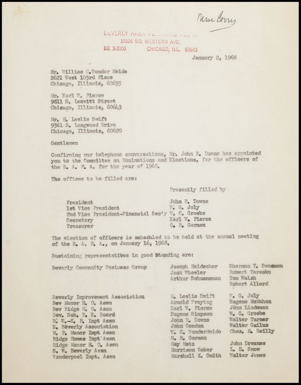 Correspondence, General, 1968 (Folder 71)