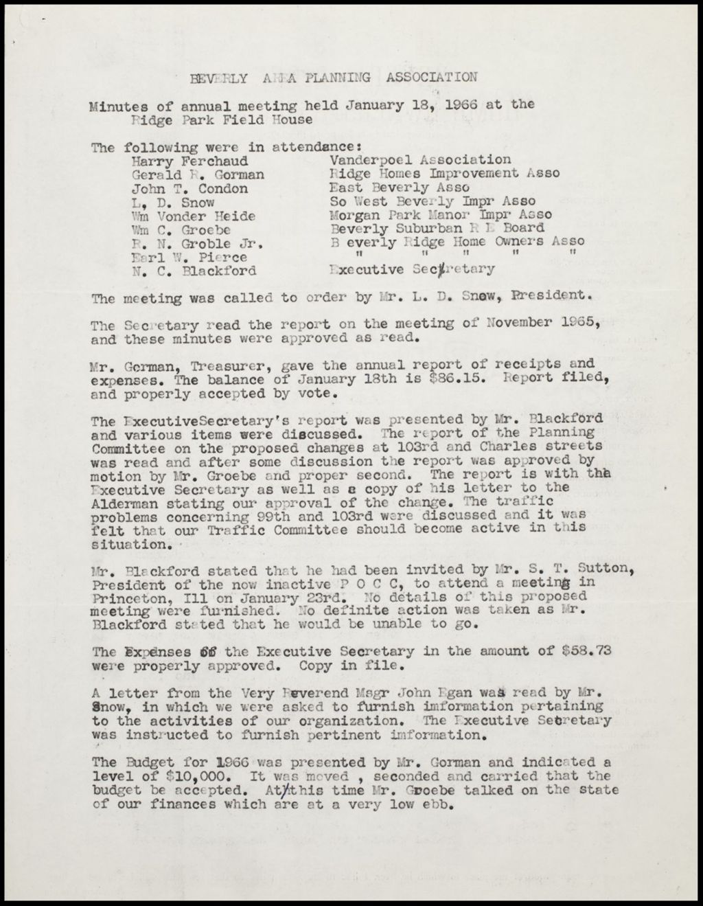Meeting - minutes, 1966-1968 (Folder 136)