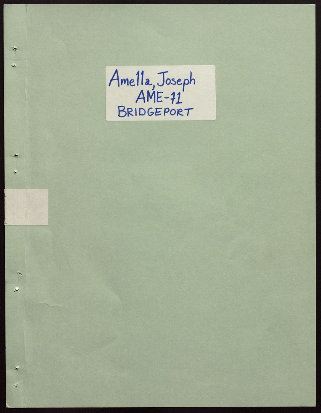 Miniature of Amella, Joseph. Interview. (Folder 4)
