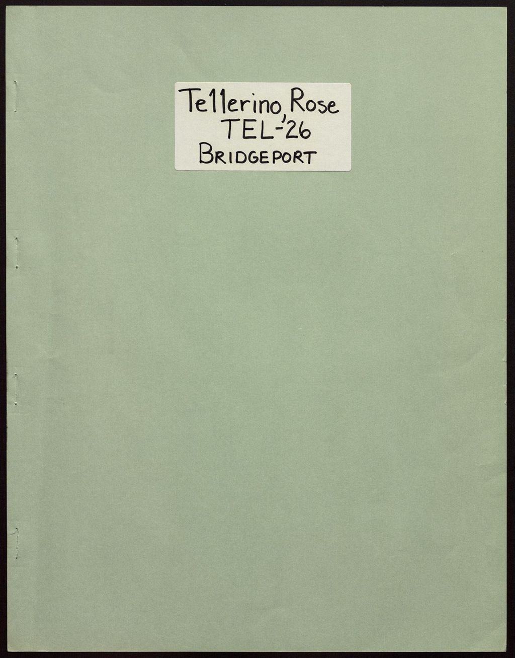 Miniature of Tellerino, Rose. Interview. (Folder 612)
