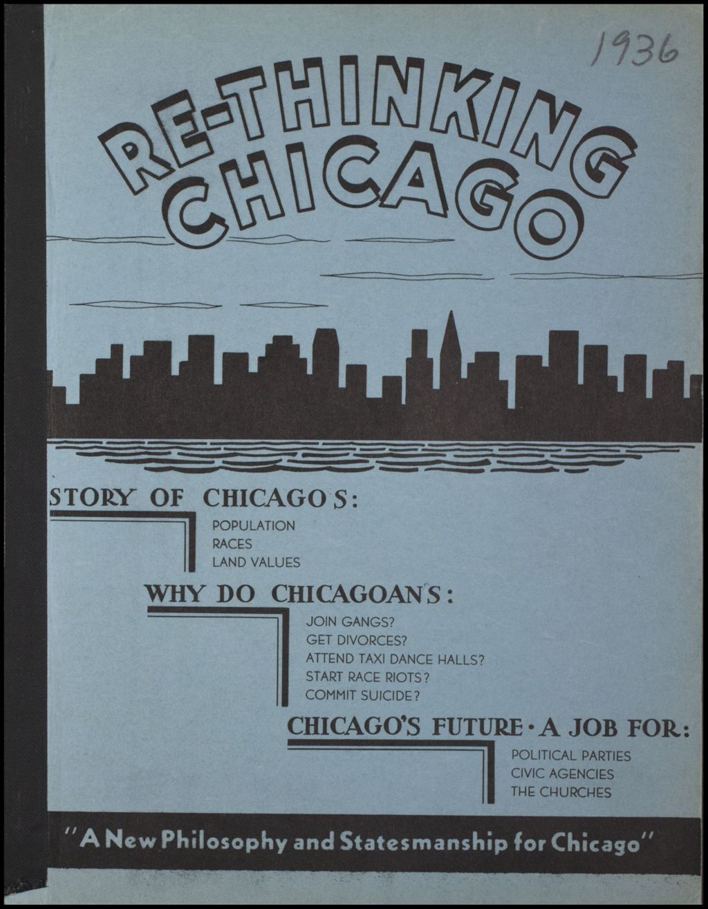 Miniature of City of Chicago - housing, urban renewal, race relations, 1936-1945 (Folder 200)