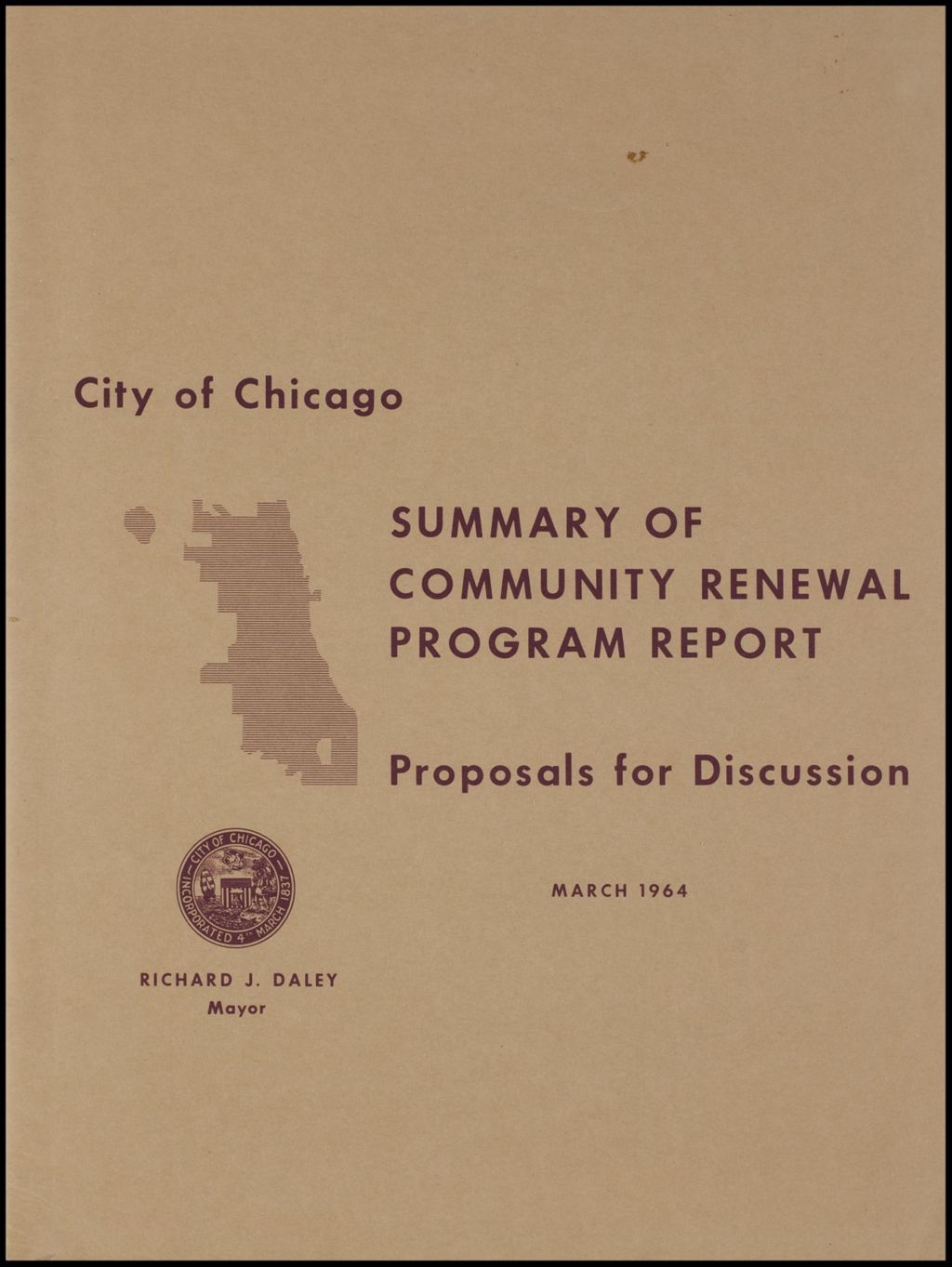 City of Chicago - housing, urban renewal, race relations, 1964 (Folder 204)