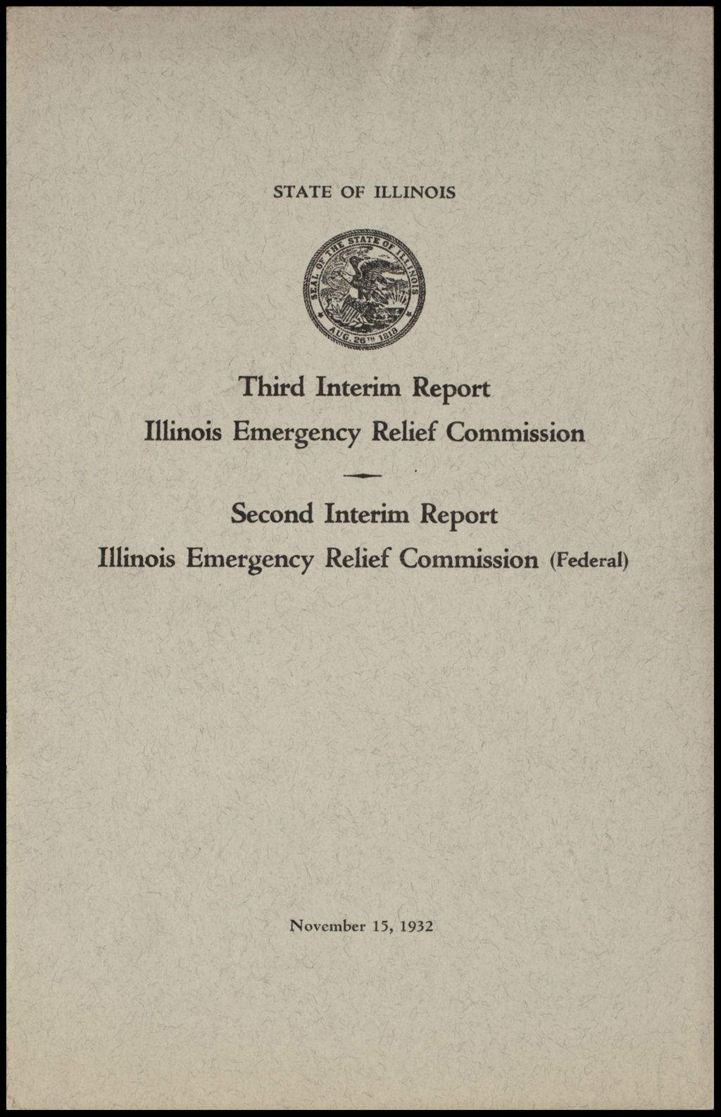 Depression era - relief and unemployment, 1932 (Folder 208)