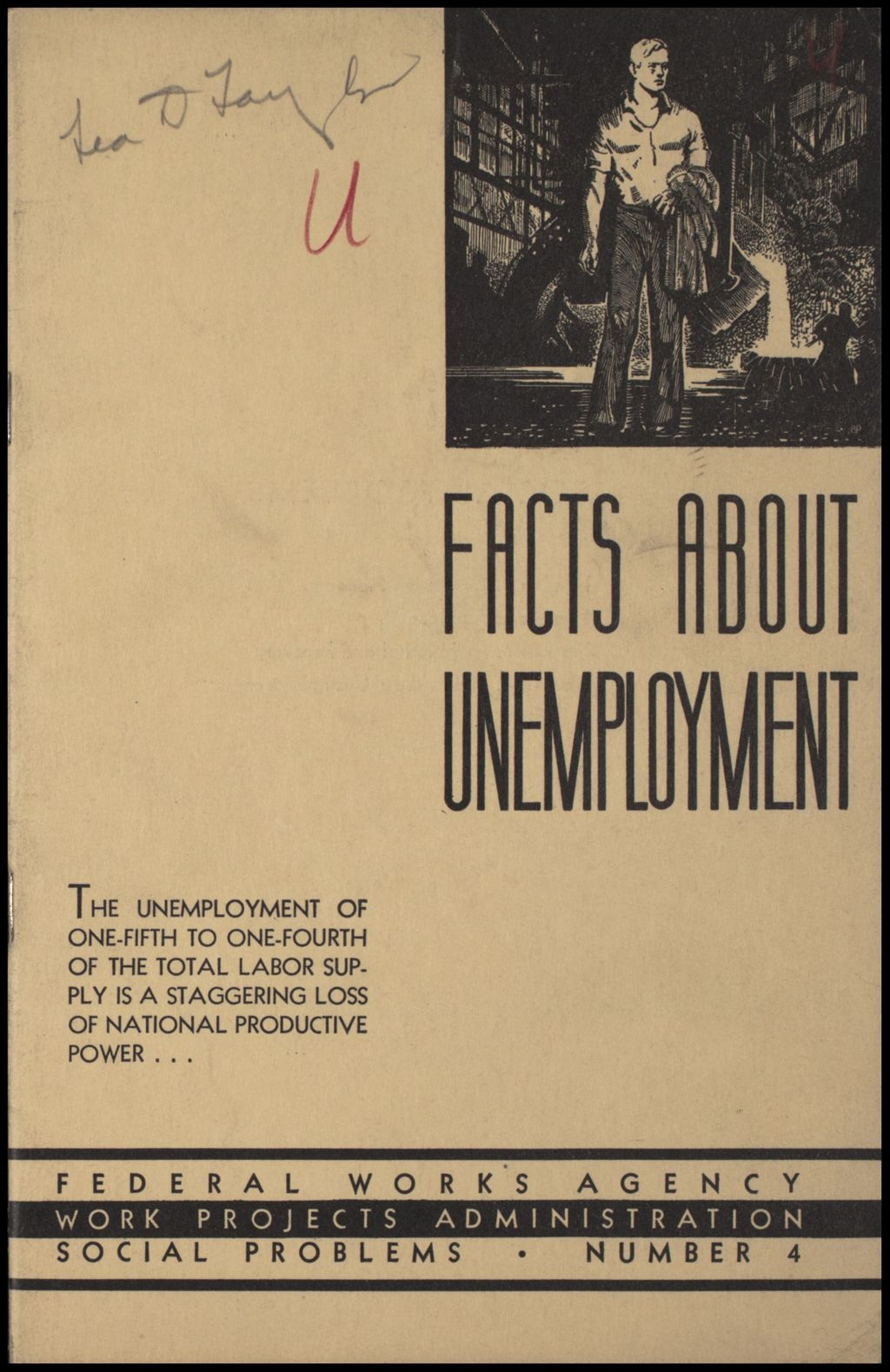 Miniature of Depression Era - relief and unemployment, 1940-1941 (Folder 212)