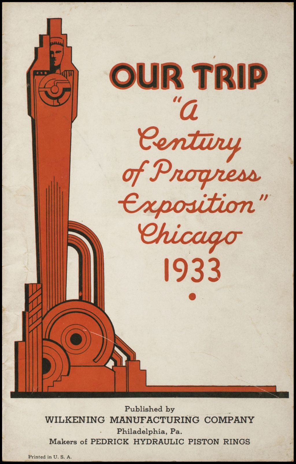Our Trip Century of Progress Exposition, 1933, Record of Interesting Things I saw at the Fair, 1933 (box 2, folder 10)