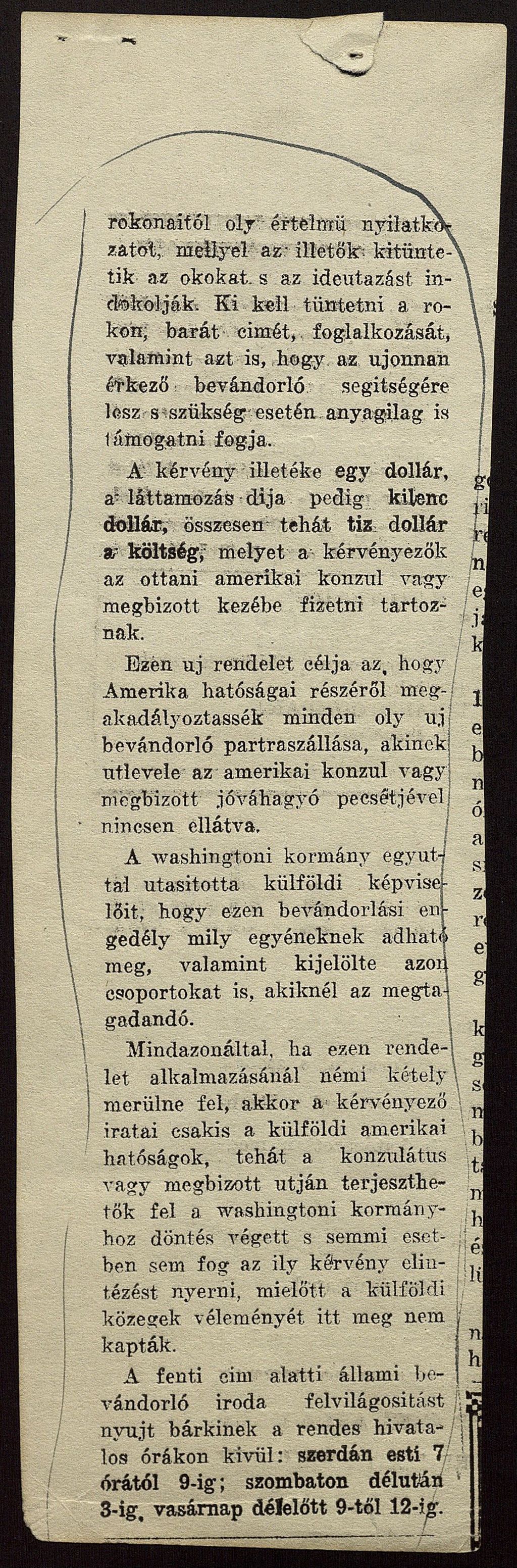 Miniature of Hungarian Refugees Clippings, 1920-1957 (Folder 46)