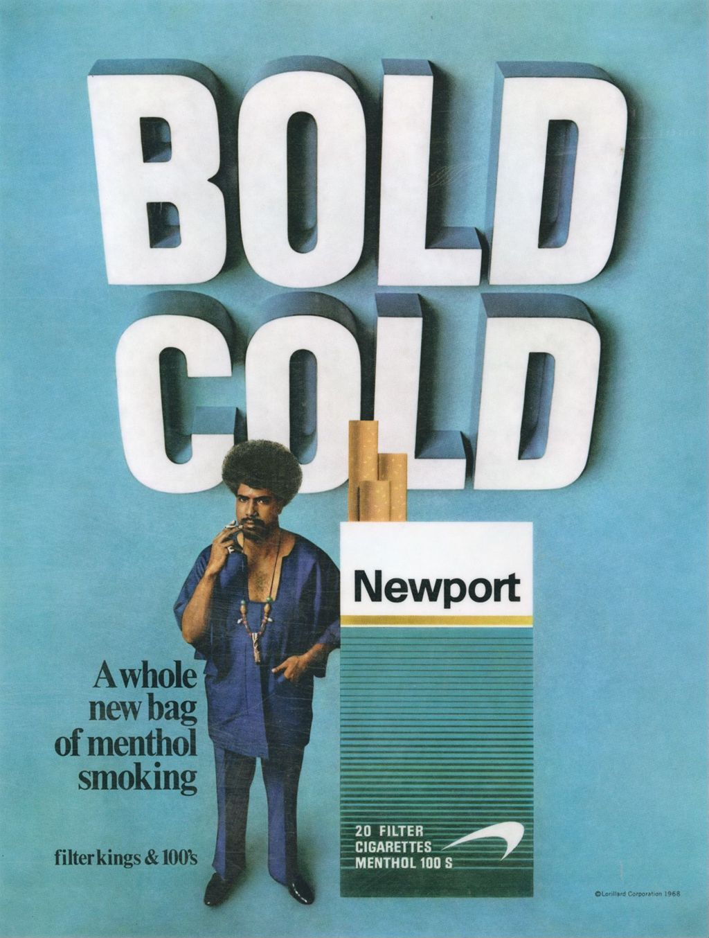 Bold Cold, cigarette advertisement