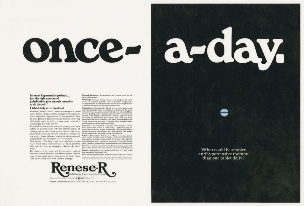 once-a-day.; advertisement for Renese-R