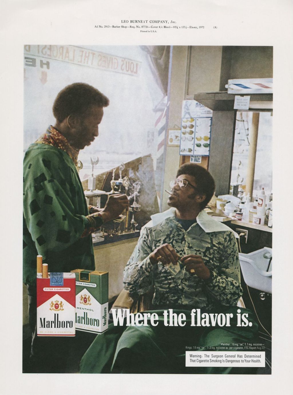 Where the flavor is., Marlboro cigarette advertisement