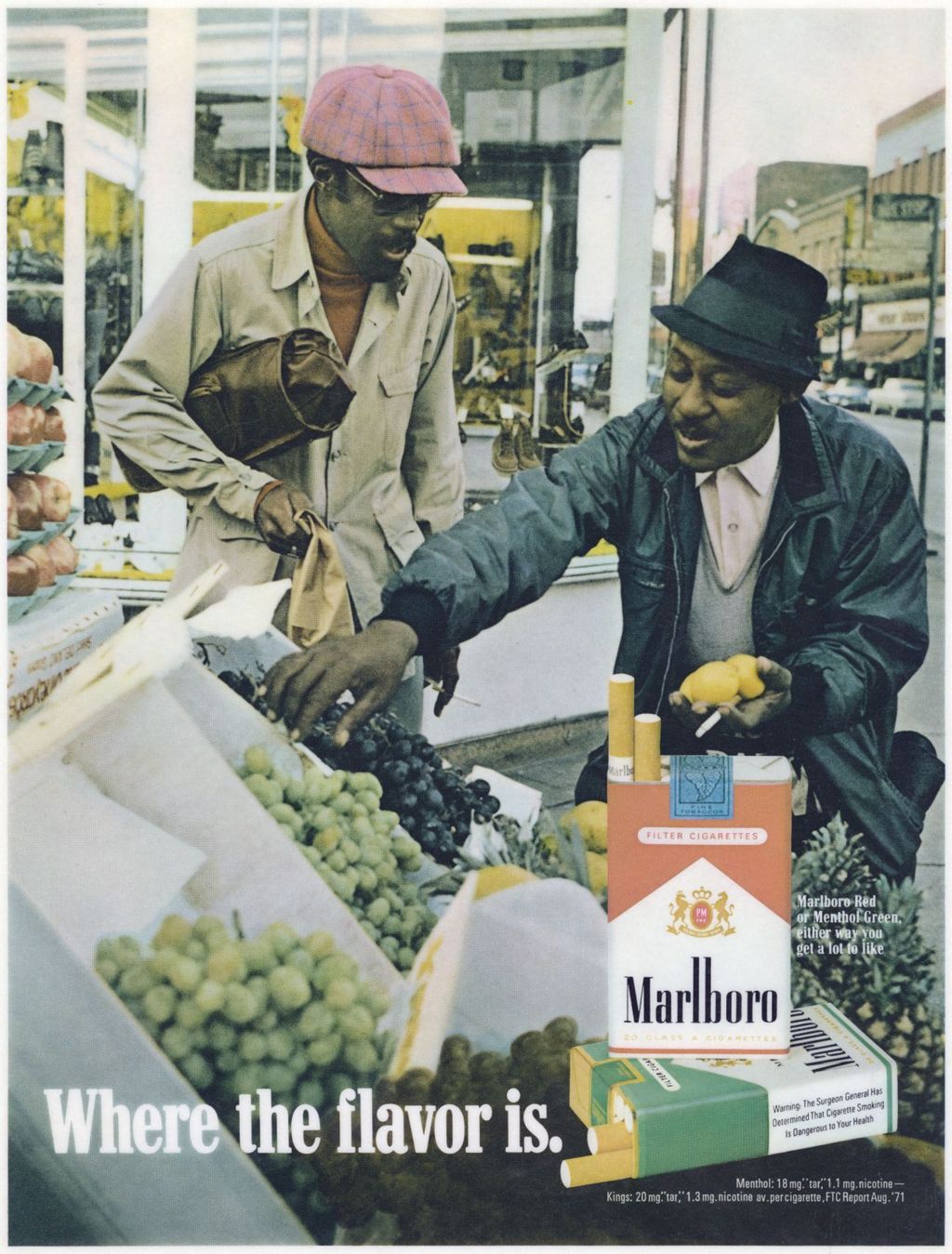 Where the flavor is., Marlboro cigarette advertisement
