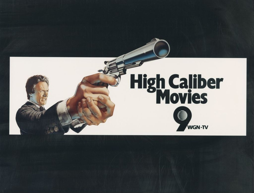 Miniature of High Caliber Movies, advertisement for WGN-TV