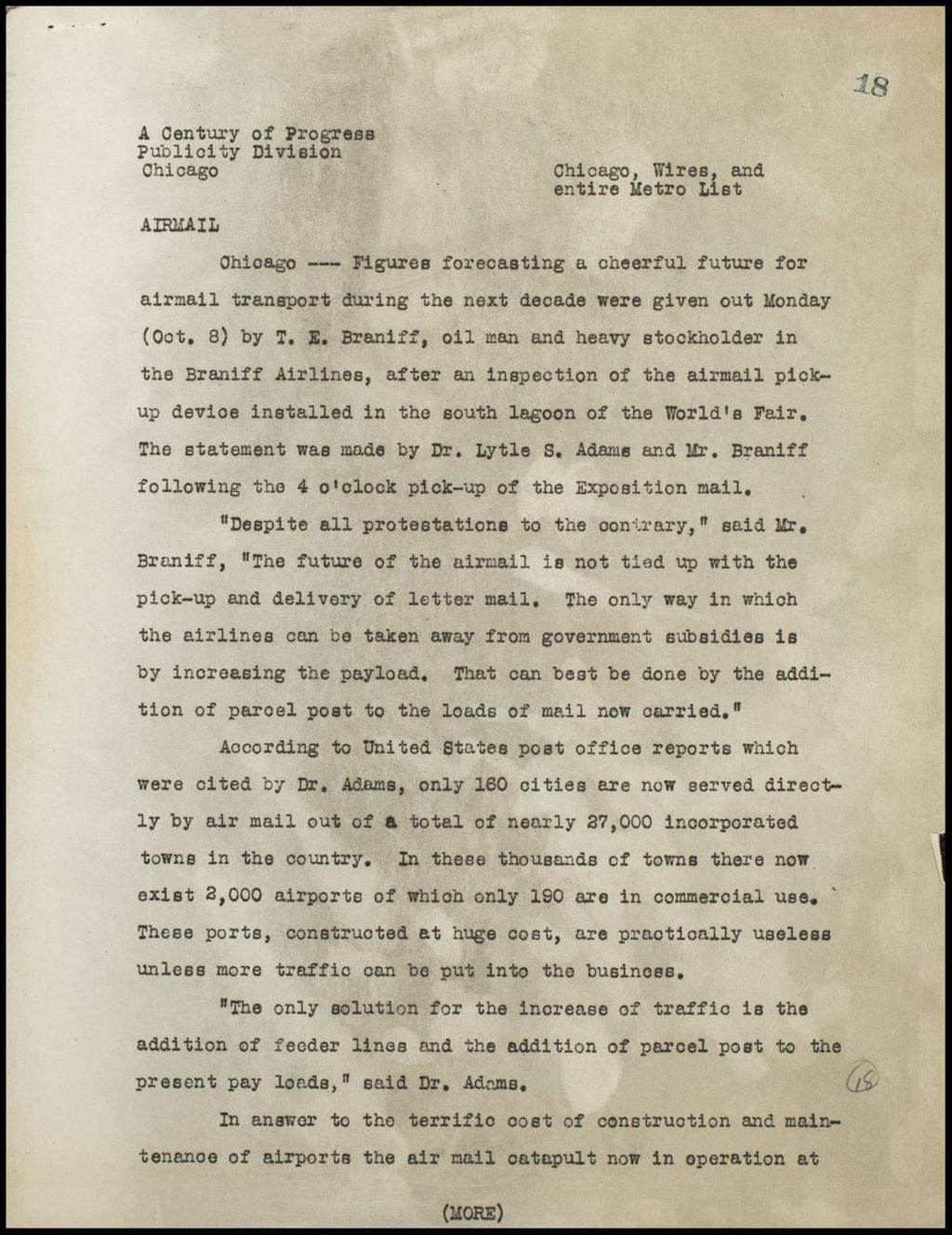 Events - Recurring, 1934 (Folder 14-197)