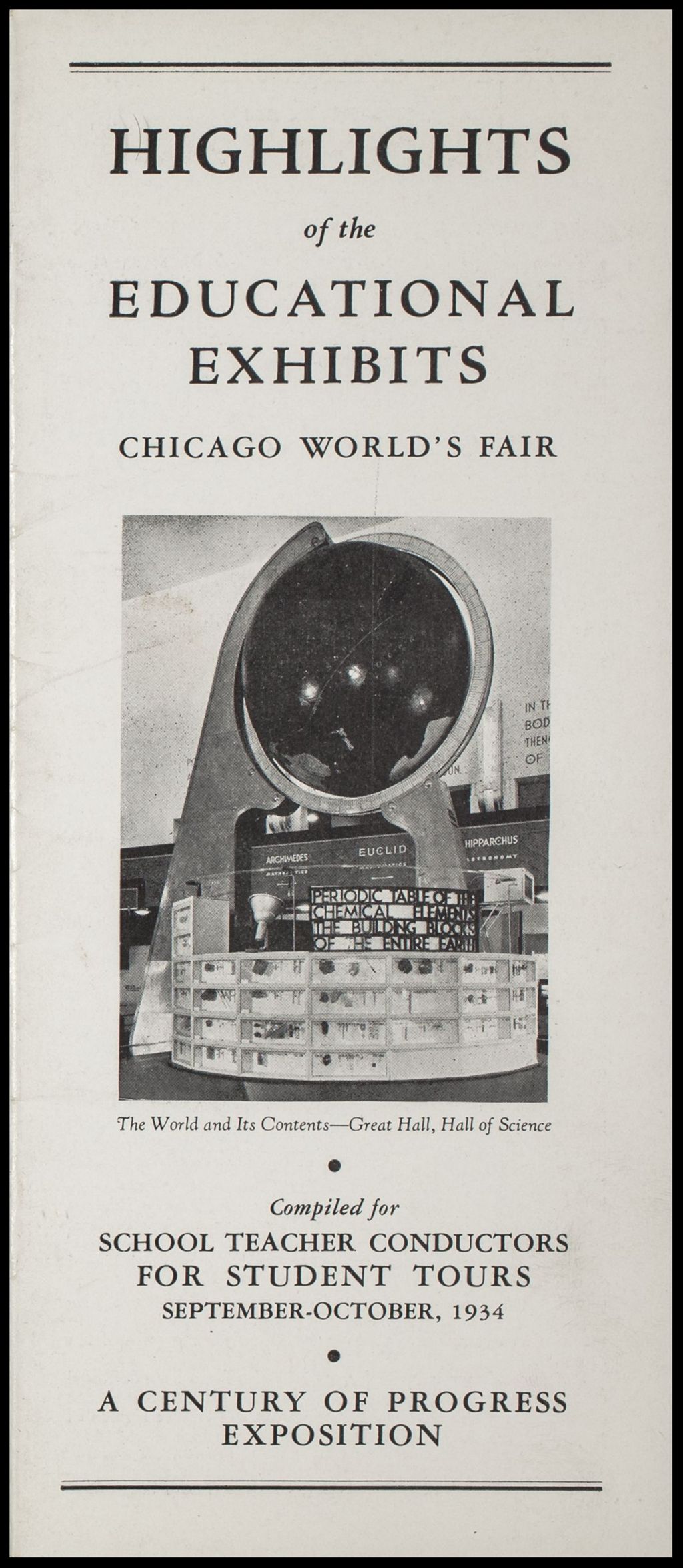 Miniature of Highlights of The Educational Exhibits, 1934 (Folder 16-206)
