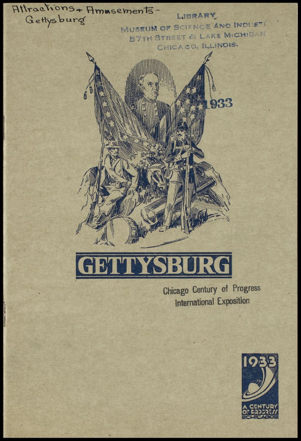Miniature of A comprehensive description of the greatest work of the celebrated French artist, Paul Philippoteaux: Battle of Gettysburg (Folder 16-243)