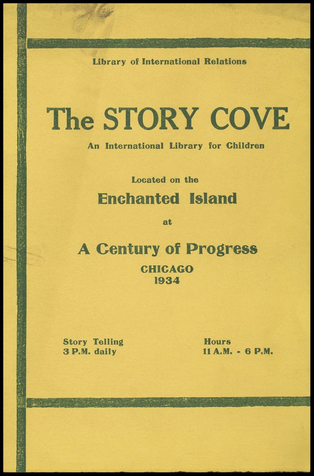 The Story Cove: an international library for children (Folder 16-249)