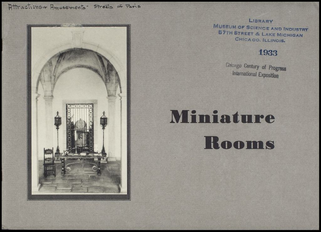 Miniature rooms (Folder 16-250)