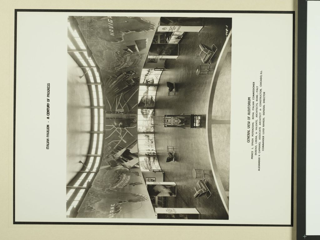 Miniature of Interior view of the Italian Pavilion at the Century of Progress International Exposition.