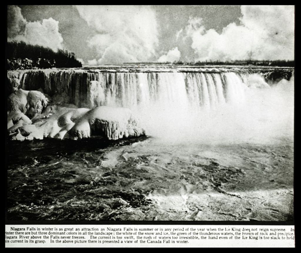 Miniature of Niagara Falls in the wintertime