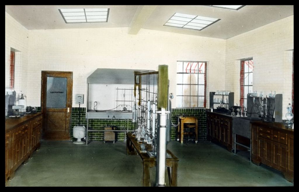 Miniature of Interior view of an unidentified laboratory.