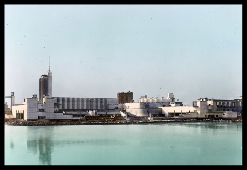 Miniature of View of the Hall of Science from across the lagoon