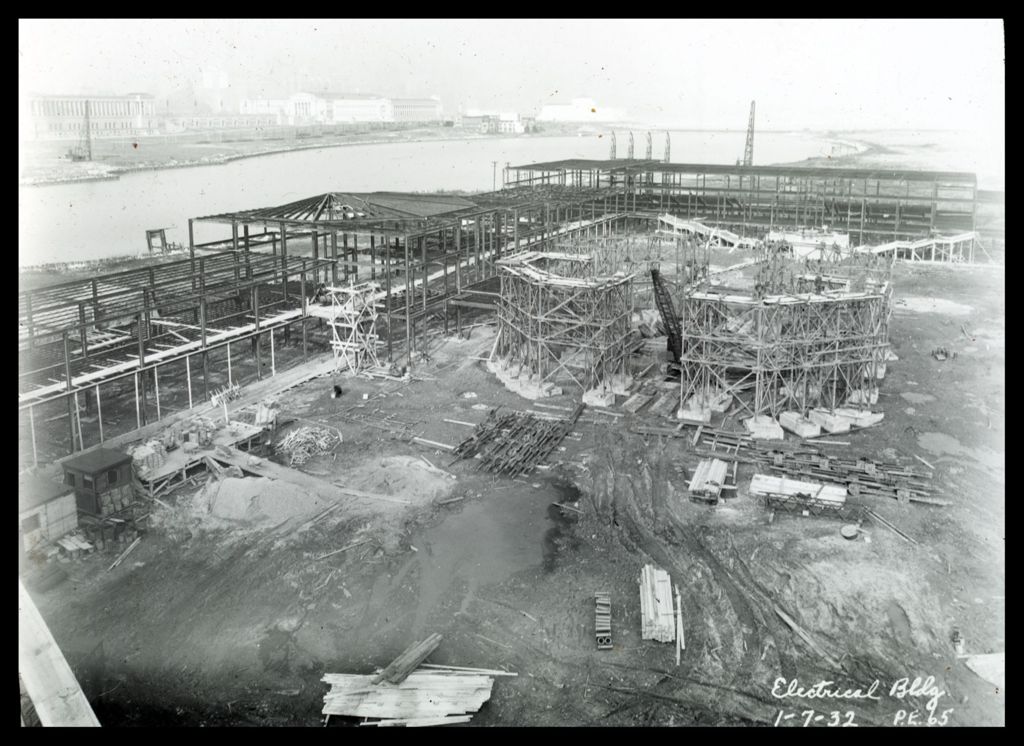 Miniature of Photo showing A Century of Progress under construction.