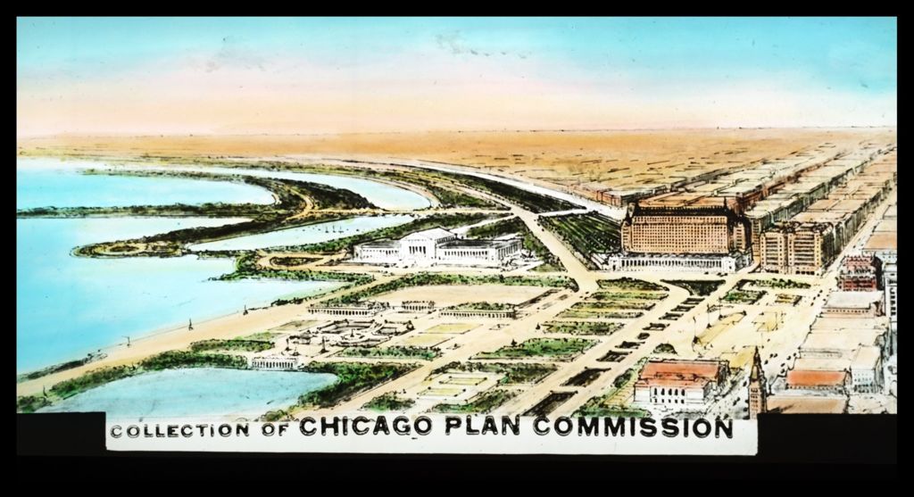 Chicago Plan Commission sketch of the Chicago lakefront