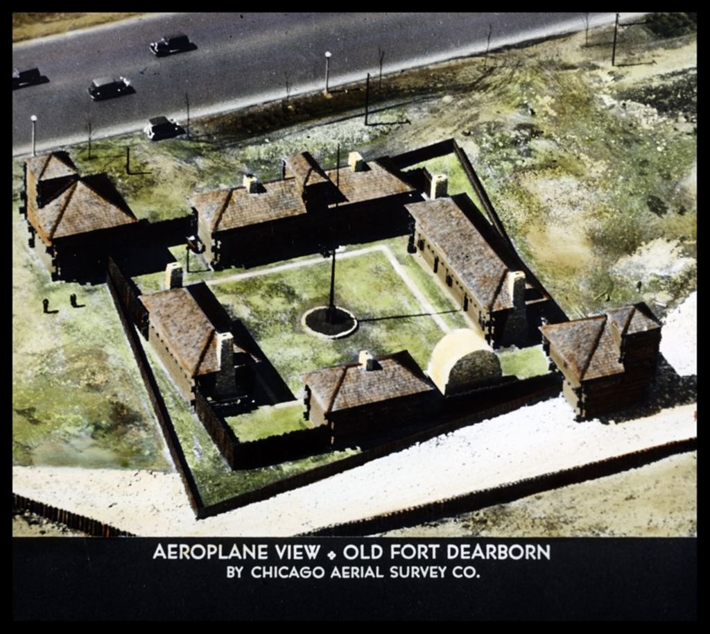 Miniature of Aerial view of the Old Fort Dearborn exhibit