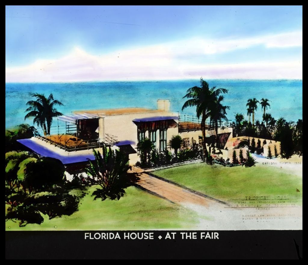 Miniature of The Century of Progress Florida House exhibit.