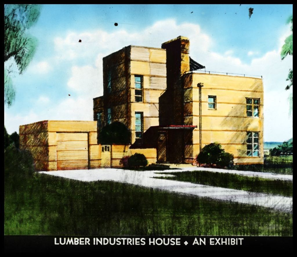 Miniature of The Lumber Industries exhibit at the Century of Progress.