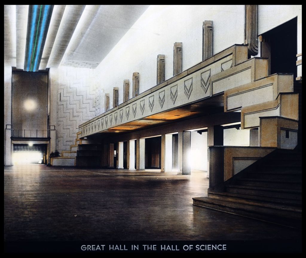 Miniature of Interior view of the Great Hall inside the Hall of Science.