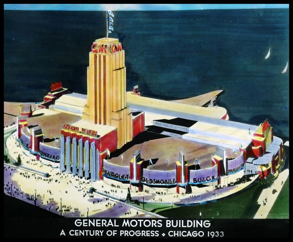 Color illustration of the General Motors Building