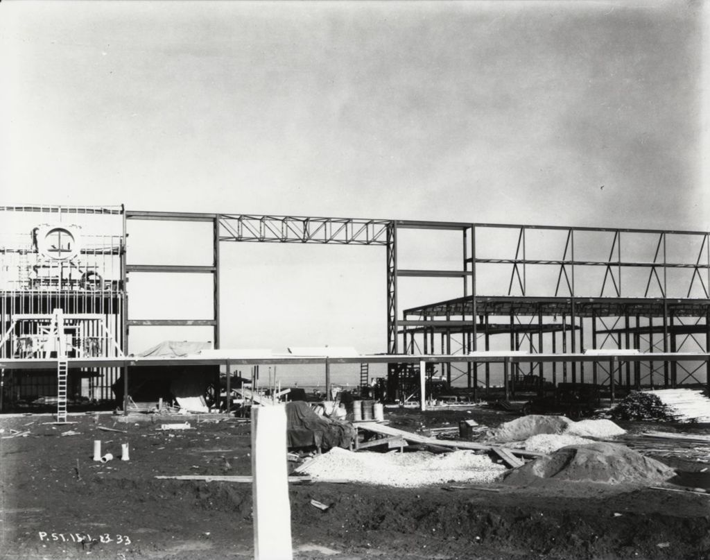 Miniature of Court of States exhibition under construction in 1933.