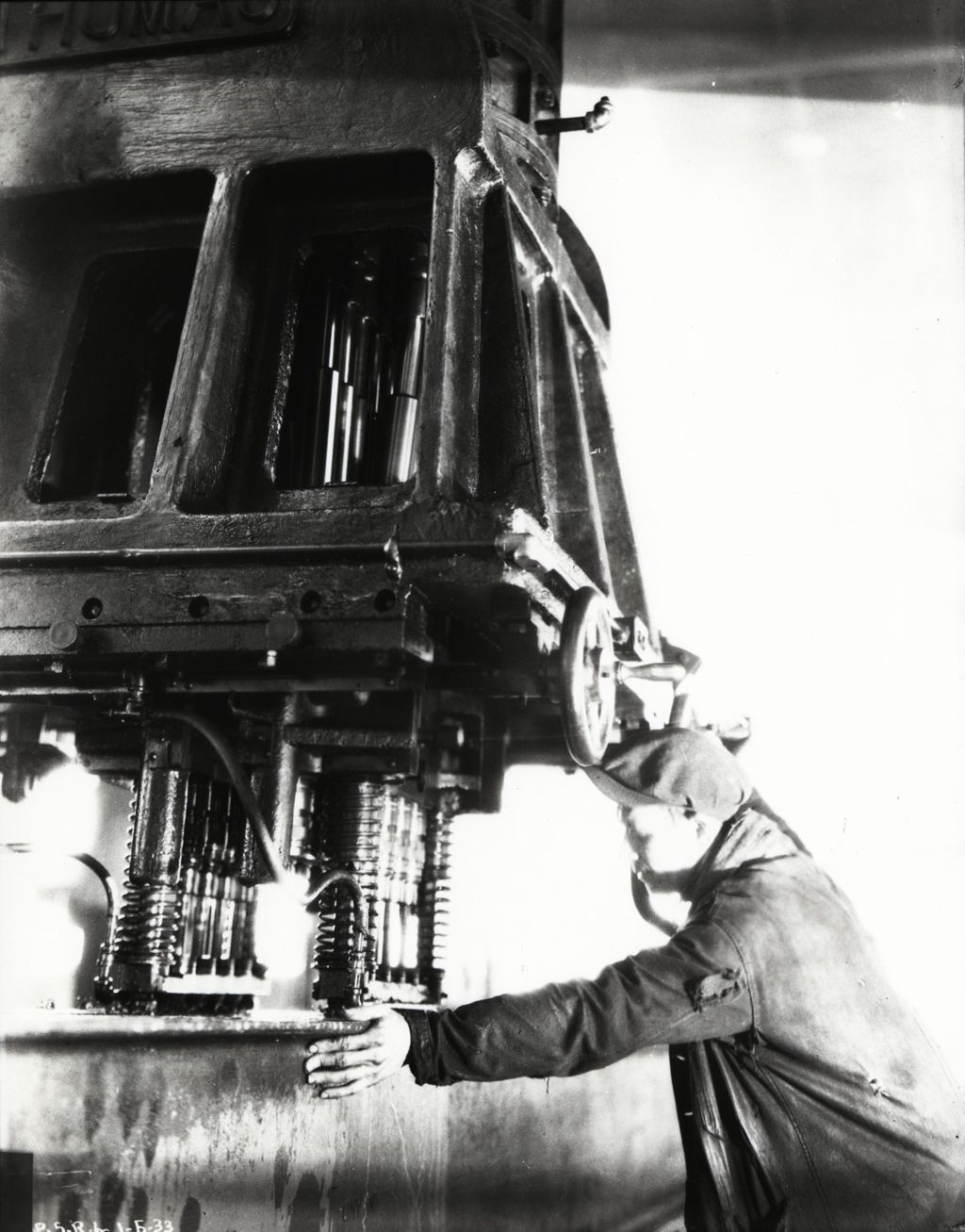 Machine operator working on the Century of Progress Skyride