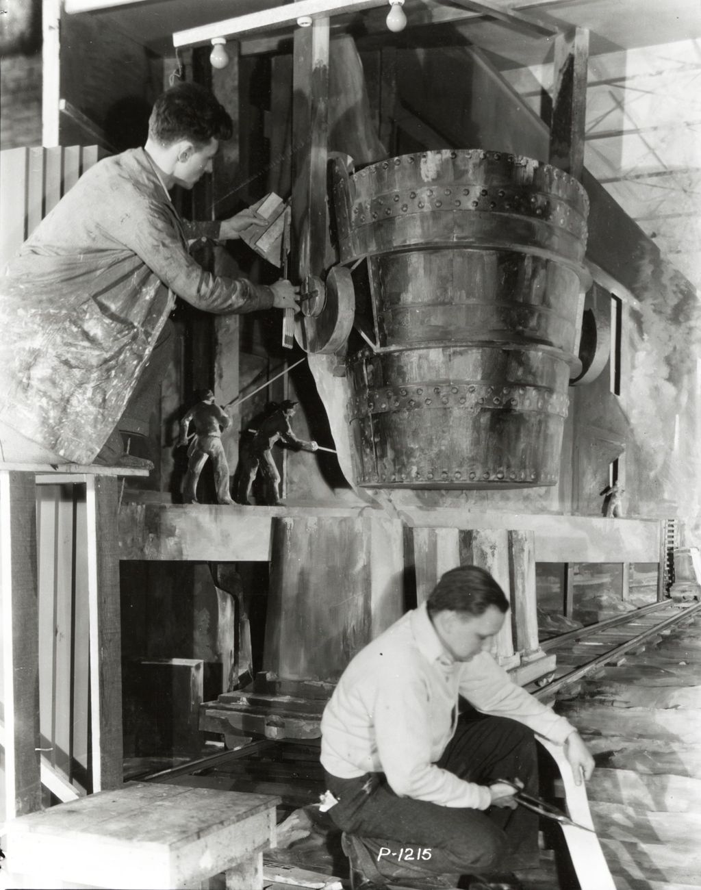 Miniature of Large-scale U.S. Steel diorama of the Bessemer manufacturing process used to make steel