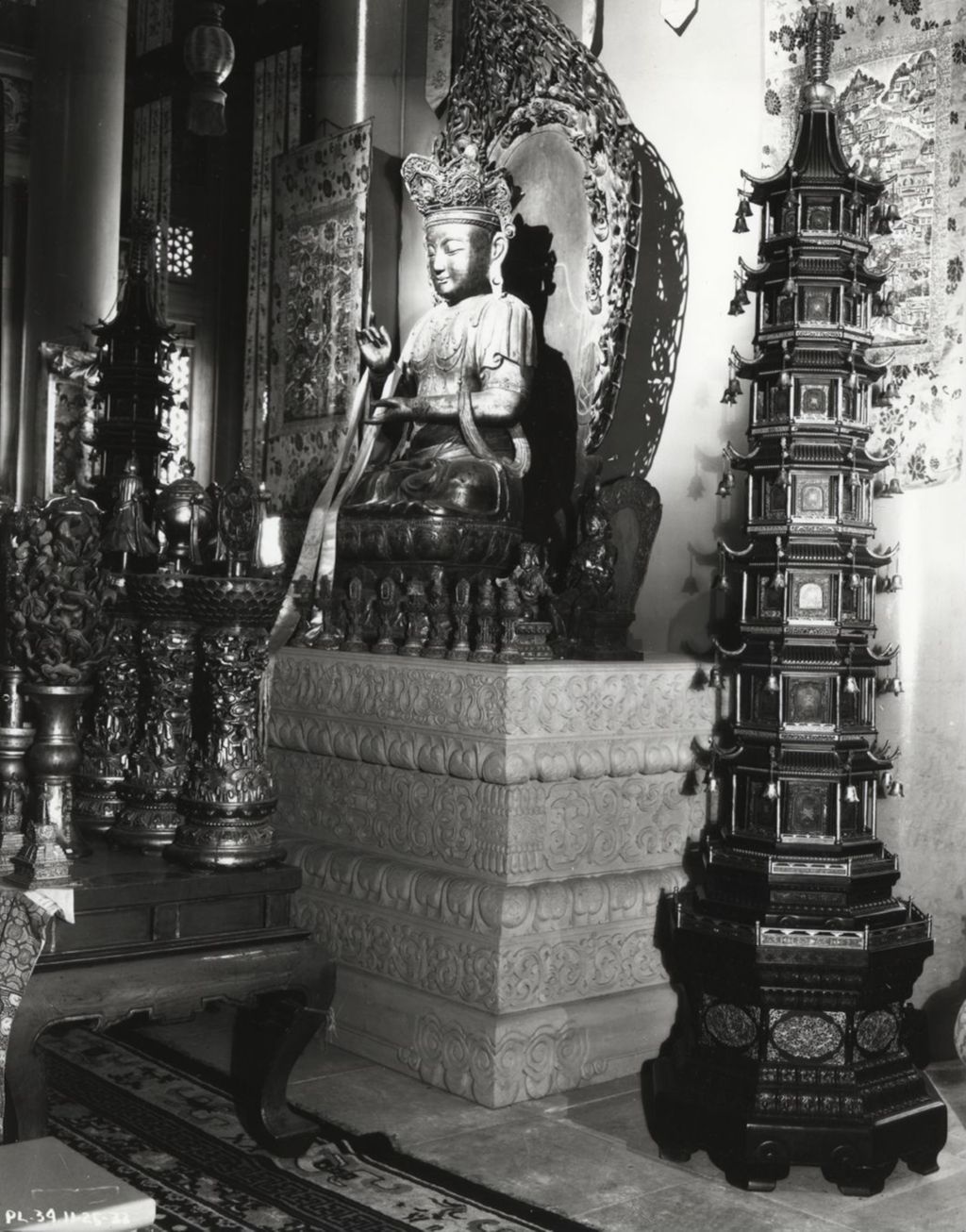 Buddha statue at the Lama Temple exhibit.