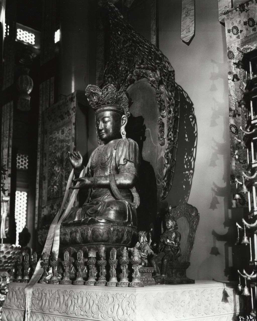 Miniature of Buddha statue at the Lama Temple exhibit