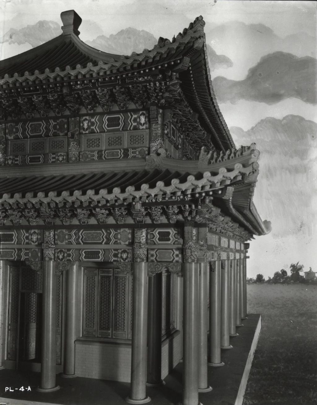 Miniature of Photo of the Lama Temple exhibit under construction at A Century of Progress.
