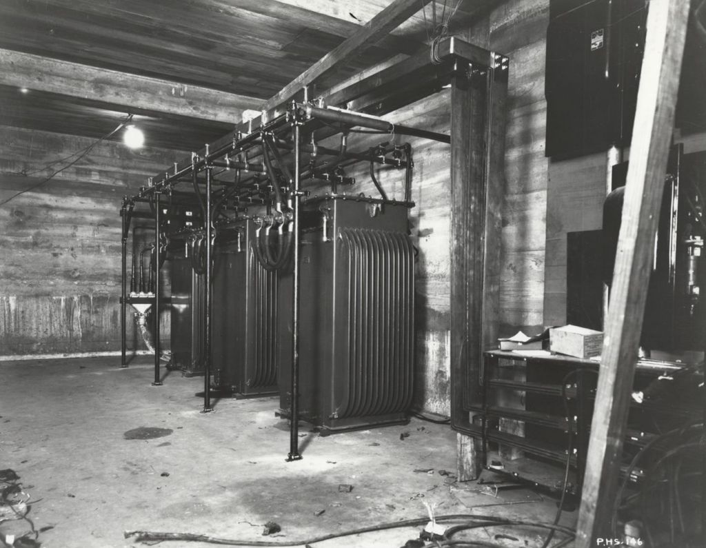 Electrical apparatus powering the Hall of Science building.