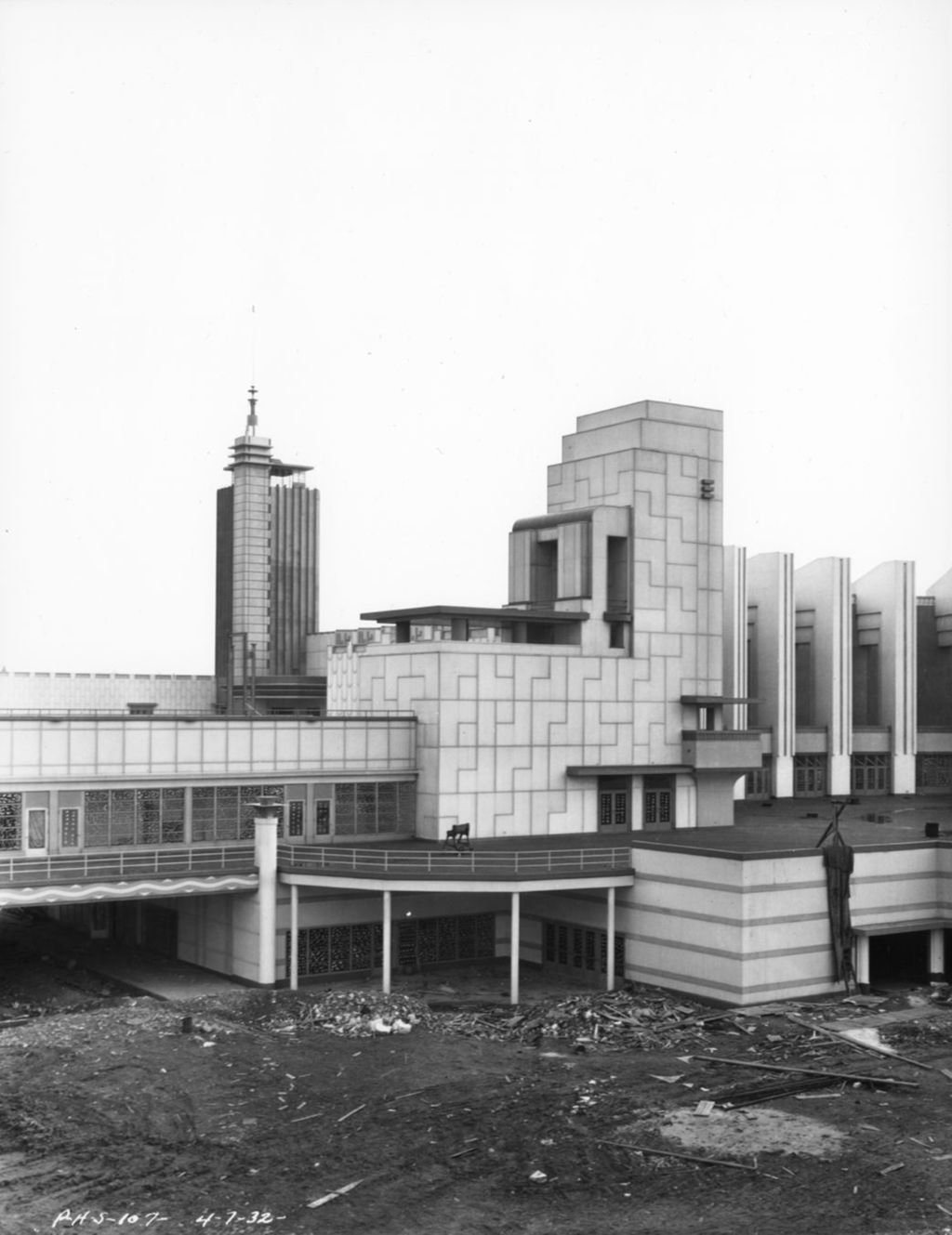 Miniature of Oblique view of the Hall of Science from the north.