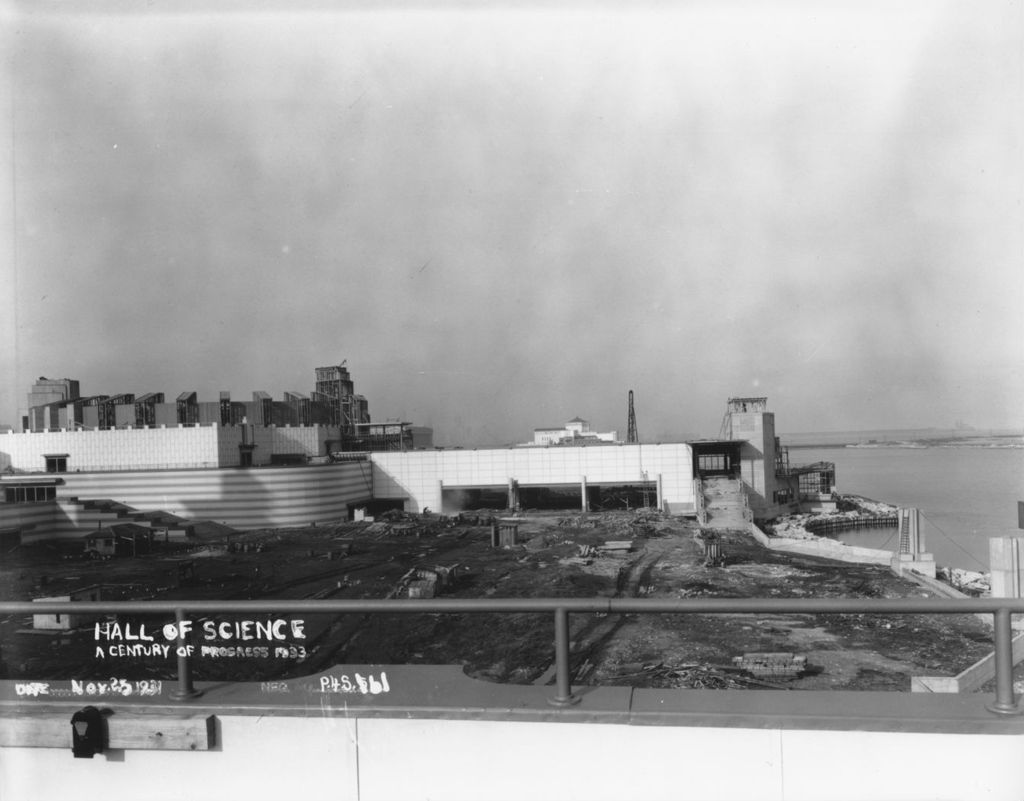 Miniature of Exterior view of the Hall of Science under construction