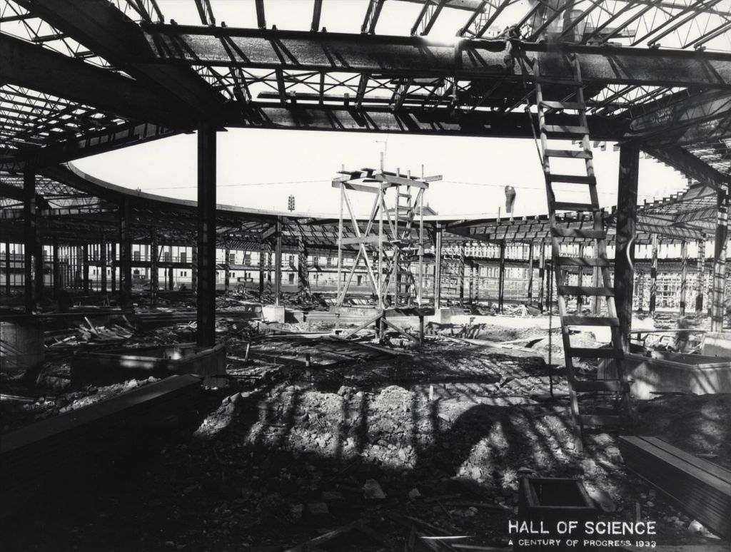 Construction of the Hall of Science fountain