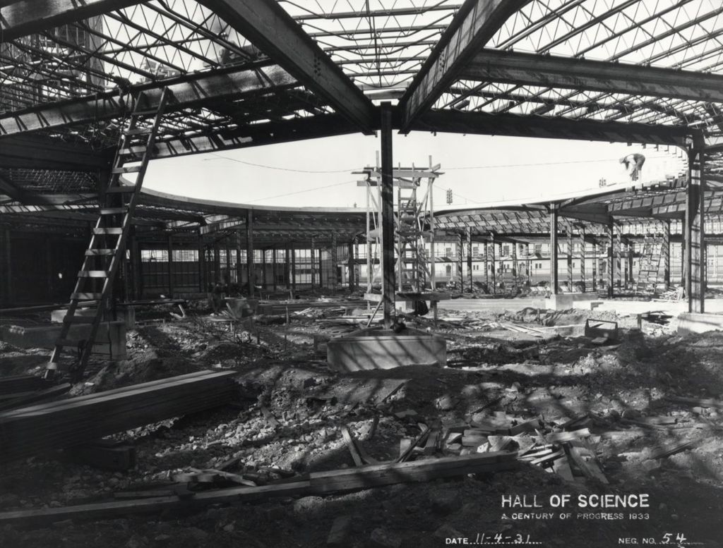 Construction of the Hall of Science fountain