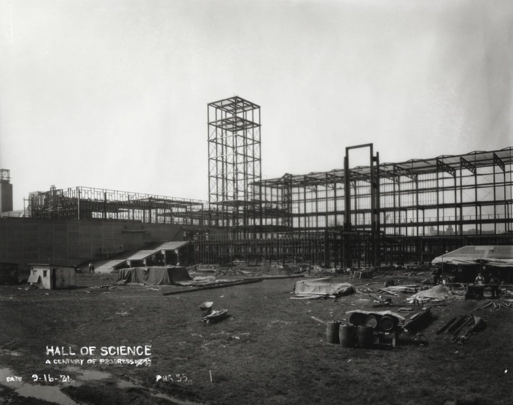 Construction of the Hall of Science building